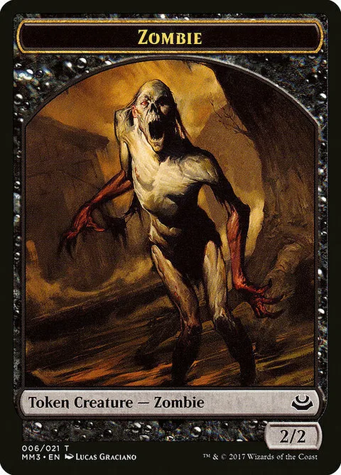 Zombie Token (Black 2/2)