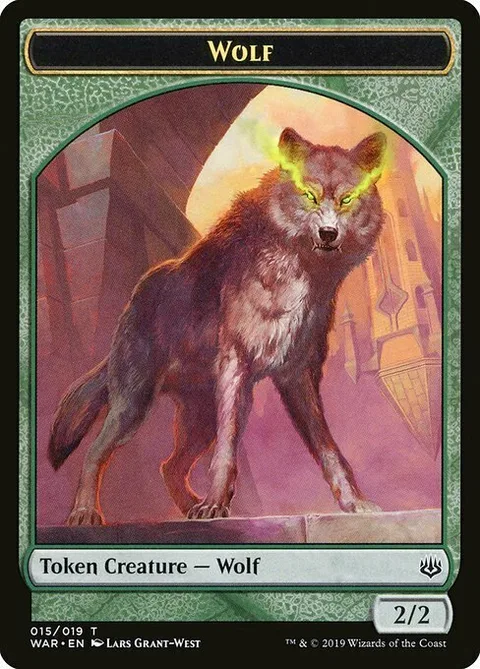 Wolf Token (Green 2/2)
