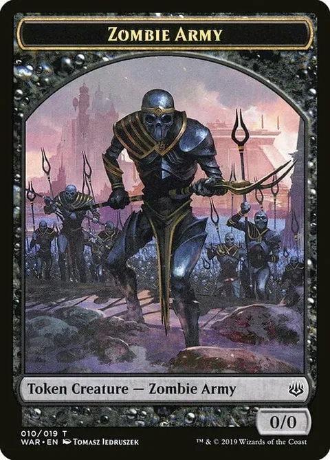 Zombie Army Token (Black 0/0)
