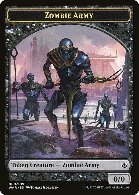 Zombie Army Token (Black 0/0)
