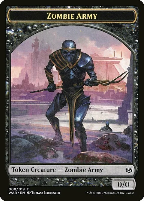Zombie Army Token (Black 0/0)
