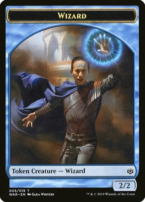 Wizard Token (Blue 2/2)