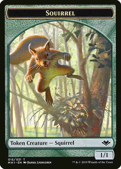 Squirrel Token (Green 1/1)