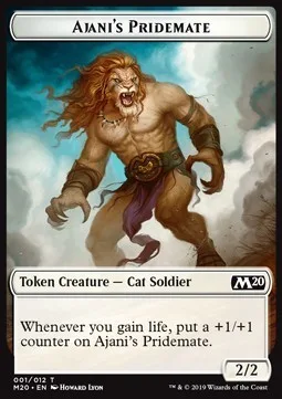 Ajanis Pridemate Token (White 2/2)