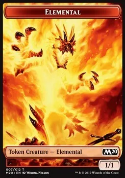 Elemental Token (Red 1/1)