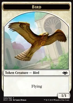 Bird Token (W 1/1) // Spider Token (G 1/2)