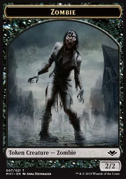 Zombie Token (B 2/2) // Spider Token (G 1/2)