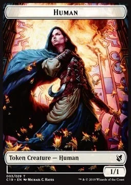Human Token (W 1/1) // Drake Token (U 2/2)