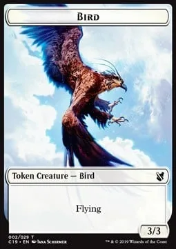Bird Token (W 3/3) // Sculpture Token (A */*)