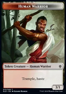 Human Warrior Token (RW 3/1) // Food Token