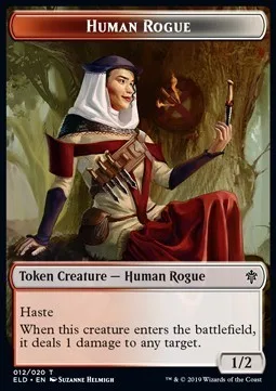 Human Rogue Token (RW 1/2) // Food Token