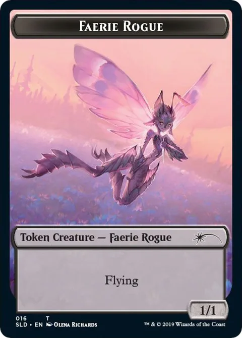 Faerie Rogue Token (Black 1/1)