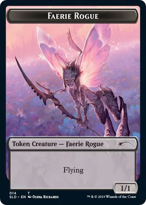 Faerie Rogue Token (Black 1/1)
