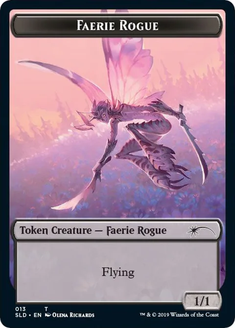 Faerie Rogue Token (Black 1/1)