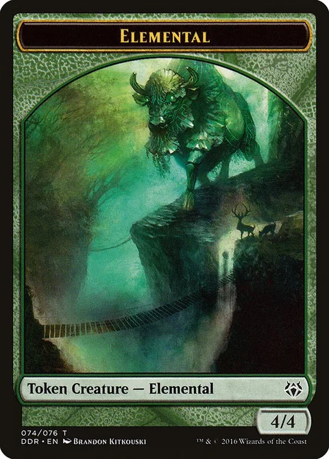 Elemental Token (Green 4/4)