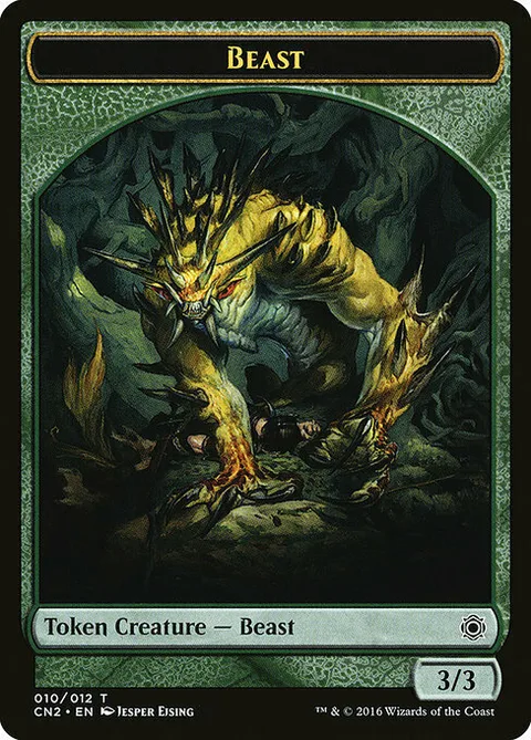 Beast Token (Green 3/3)