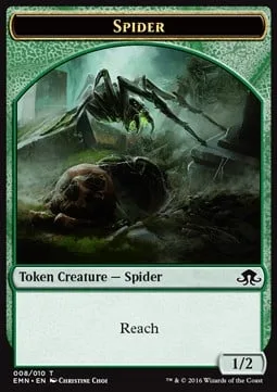 Spider Token (Green 1/2)