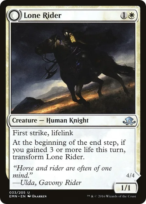 Lone Rider / It That Rides as One