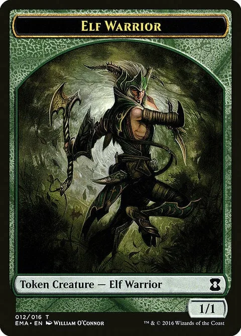 Elf Warrior Token (Green 1/1)