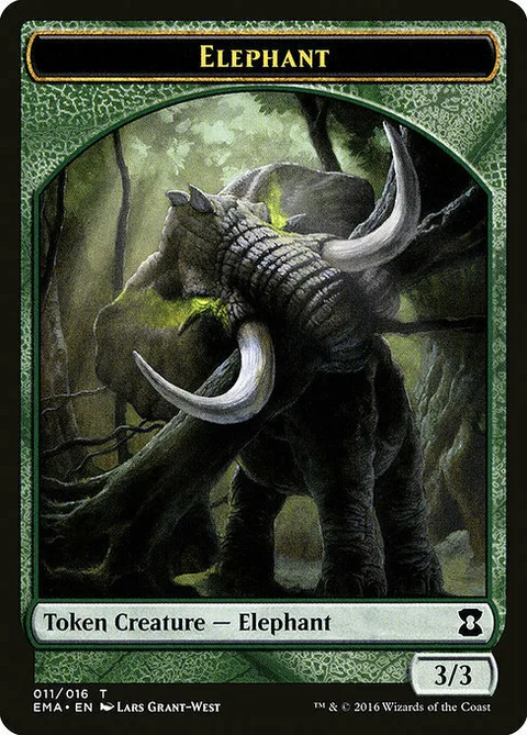 Elephant Token (Green 3/3)