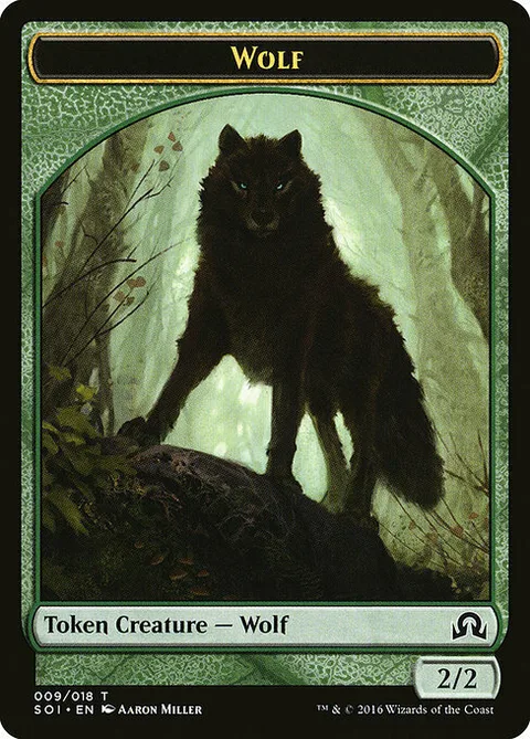 Wolf Token (Green 2/2)