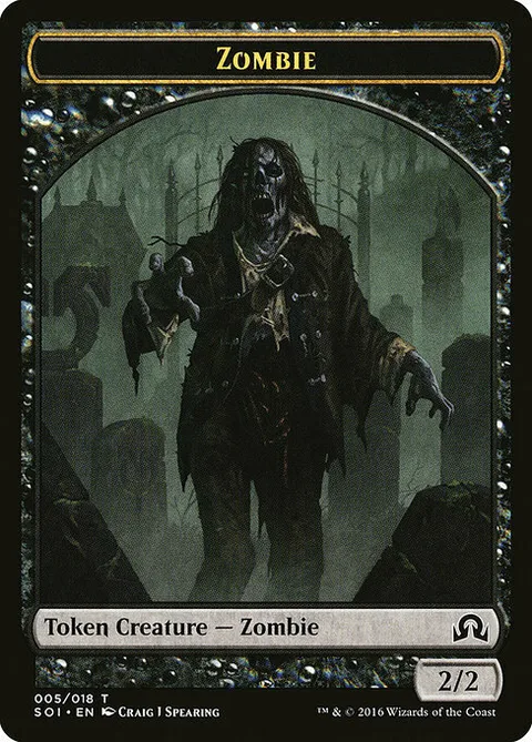 Zombie Token (Black 2/2)