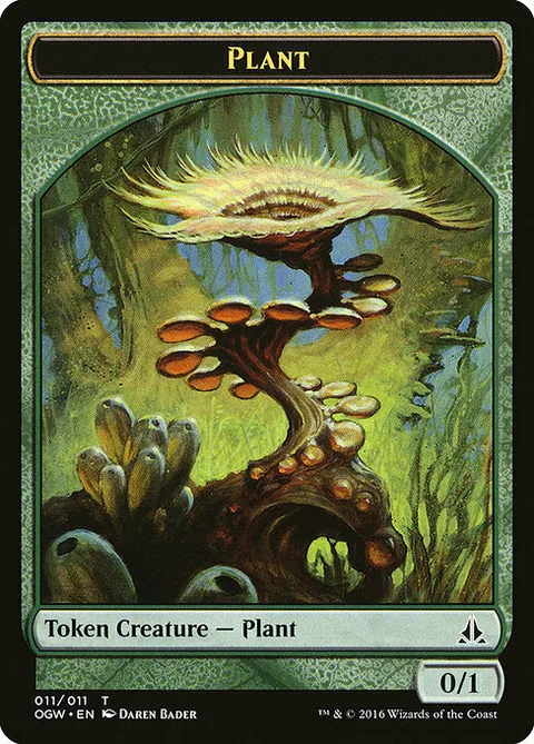 Plant Token (Green 0/1)