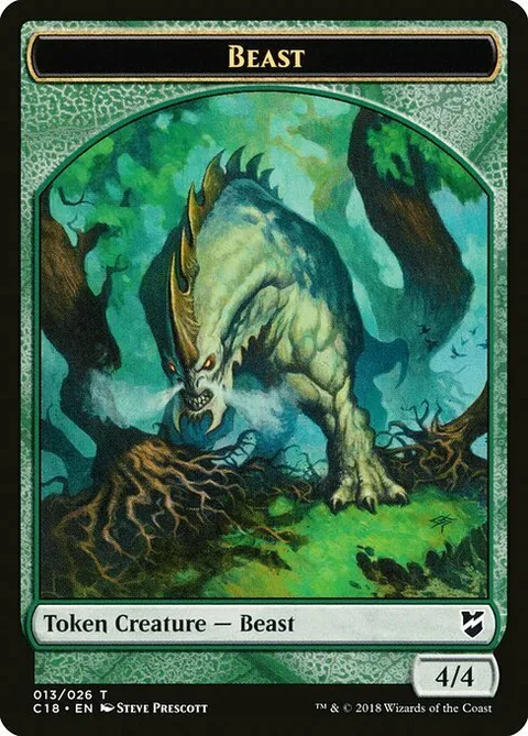 Beast Token (G 4/4) // Plant Token (G 0/1)