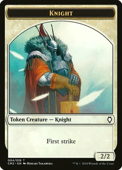 Knight Token (White 2/2 First Strike)