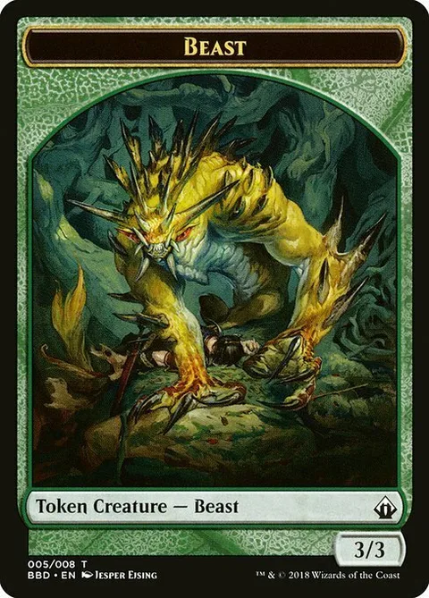 Beast Token (Green 3/3)
