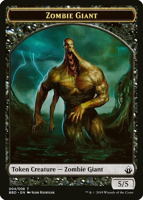 Zombie Giant Token (Black 5/5)