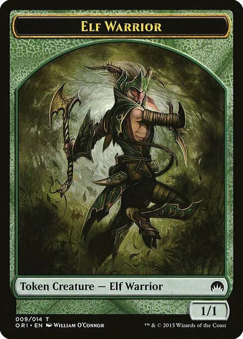 Elf Warrior Token (Green 1/1)