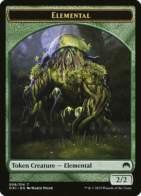 Elemental Token (Green 2/2)