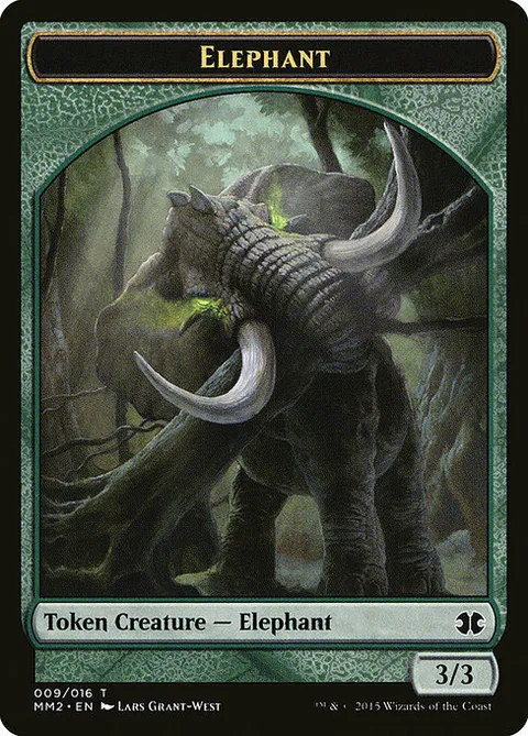 Elephant Token (Green 3/3)