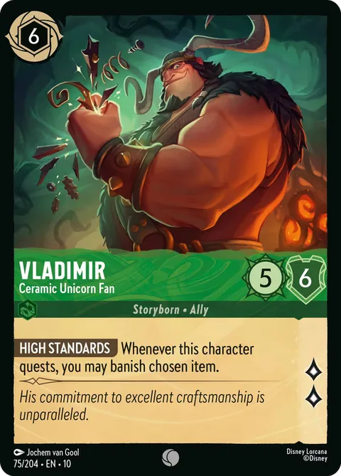 Vladimir - Ceramic Unicorn Fan
