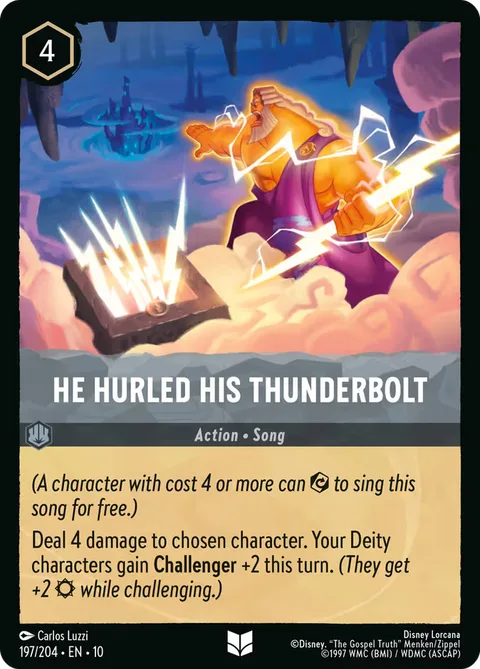 He Hurled His Thunderbolt