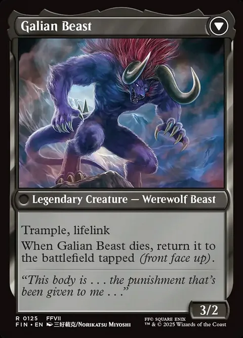 Vincent Valentine // Galian Beast – Rückseite