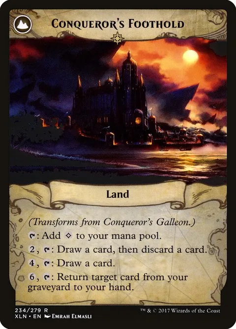 Conqueror's Galleon / Conqueror's Foothold – Rückseite