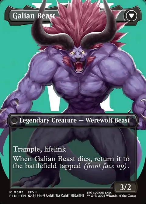 Vincent Valentine // Galian Beast – Rückseite