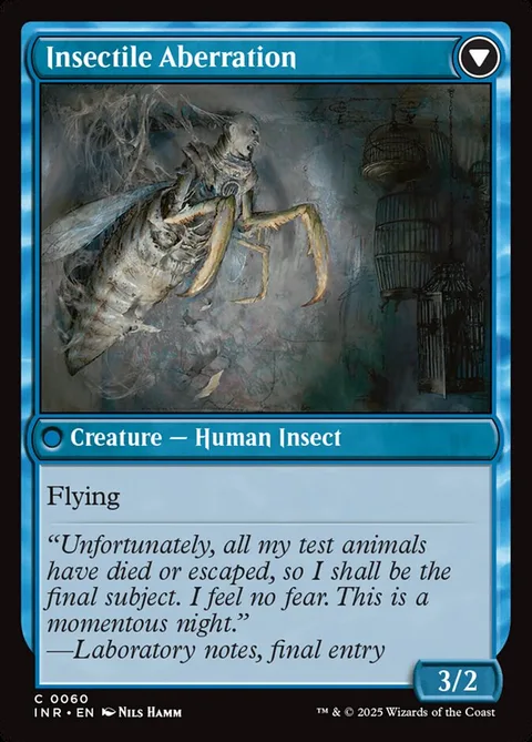 Delver of Secrets / Insectile Aberration – Rückseite