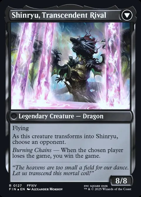 Zenos yae Galvus // Shinryu, Transcendent Rival – Rückseite