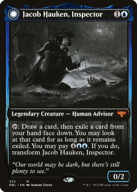 Jacob Hauken, Inspector // Hauken's Insight – Vorderseite