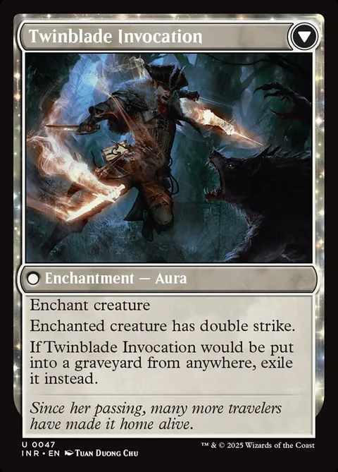 Twinblade Geist // Twinblade Invocation – Rückseite