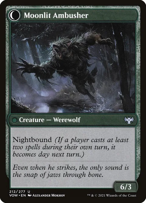 Oakshade Stalker // Moonlit Ambusher – Rückseite
