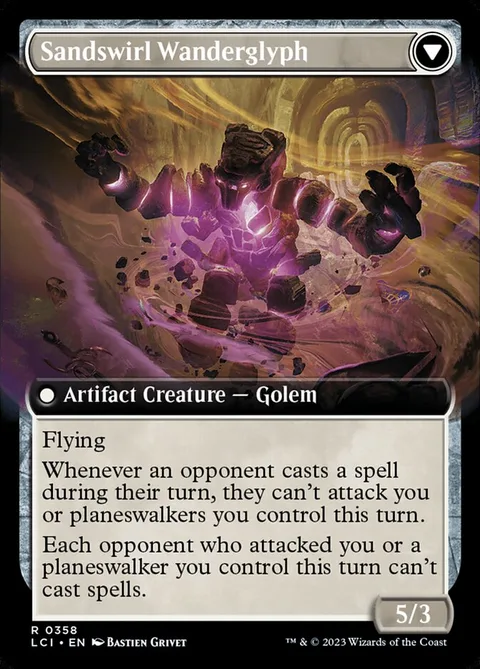 Unstable Glyphbridge // Sandswirl Wanderglyph – Rückseite