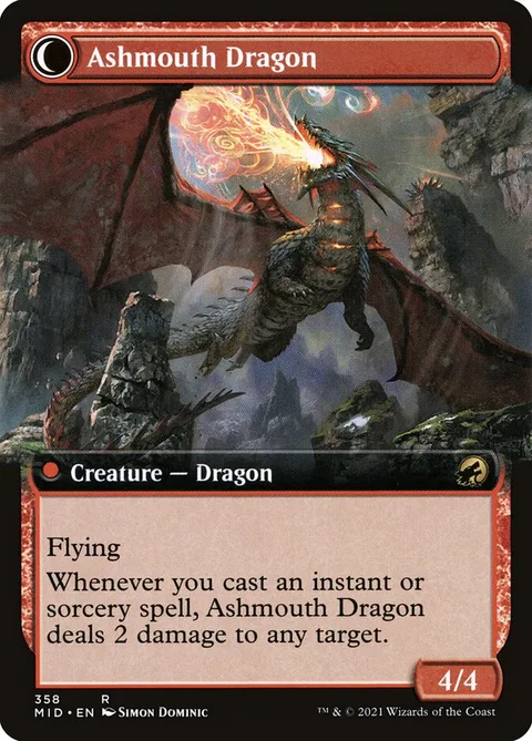 Smoldering Egg // Ashmouth Dragon – Rückseite