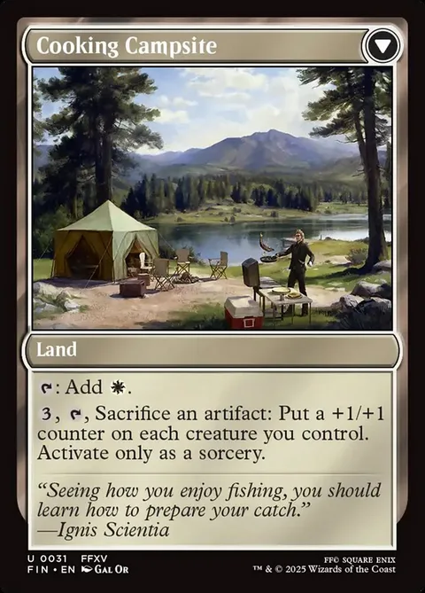 Sidequest: Catch a Fish // Cooking Campsite – Rückseite