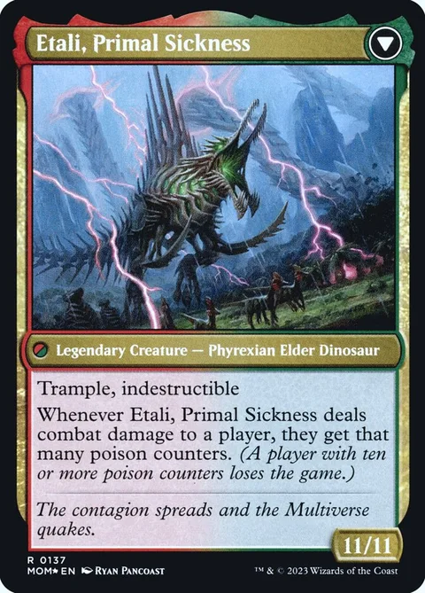 Etali, Primal Conqueror // Etali, Primal Sickness – Rückseite