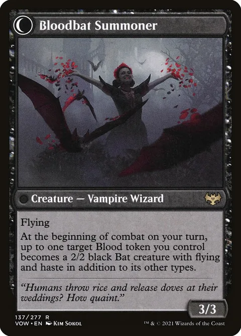 Voldaren Bloodcaster // Bloodbat Summoner – Rückseite