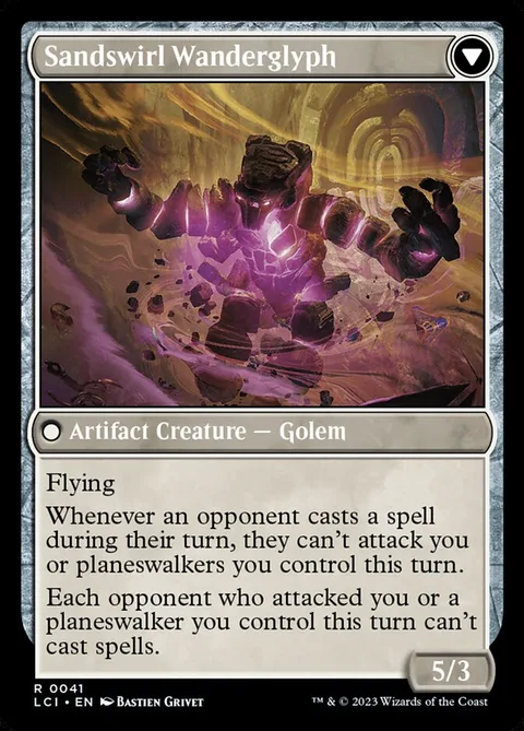Unstable Glyphbridge // Sandswirl Wanderglyph – Rückseite
